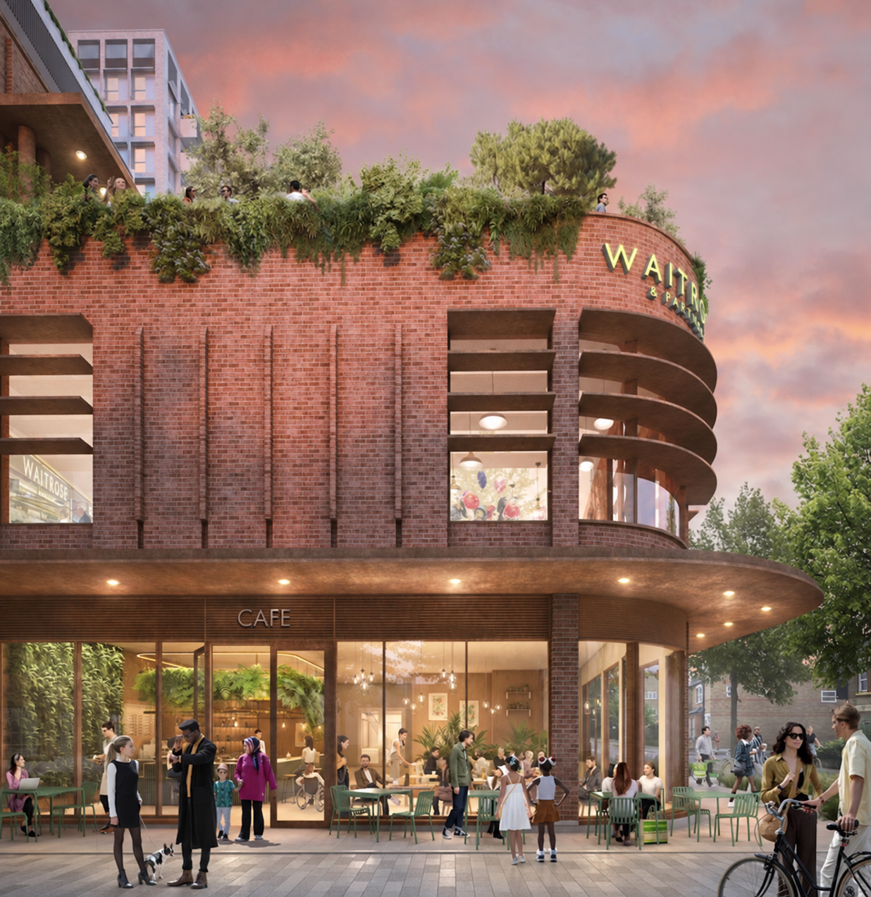 A mixed use Living destination bringing homes, retail and public life together