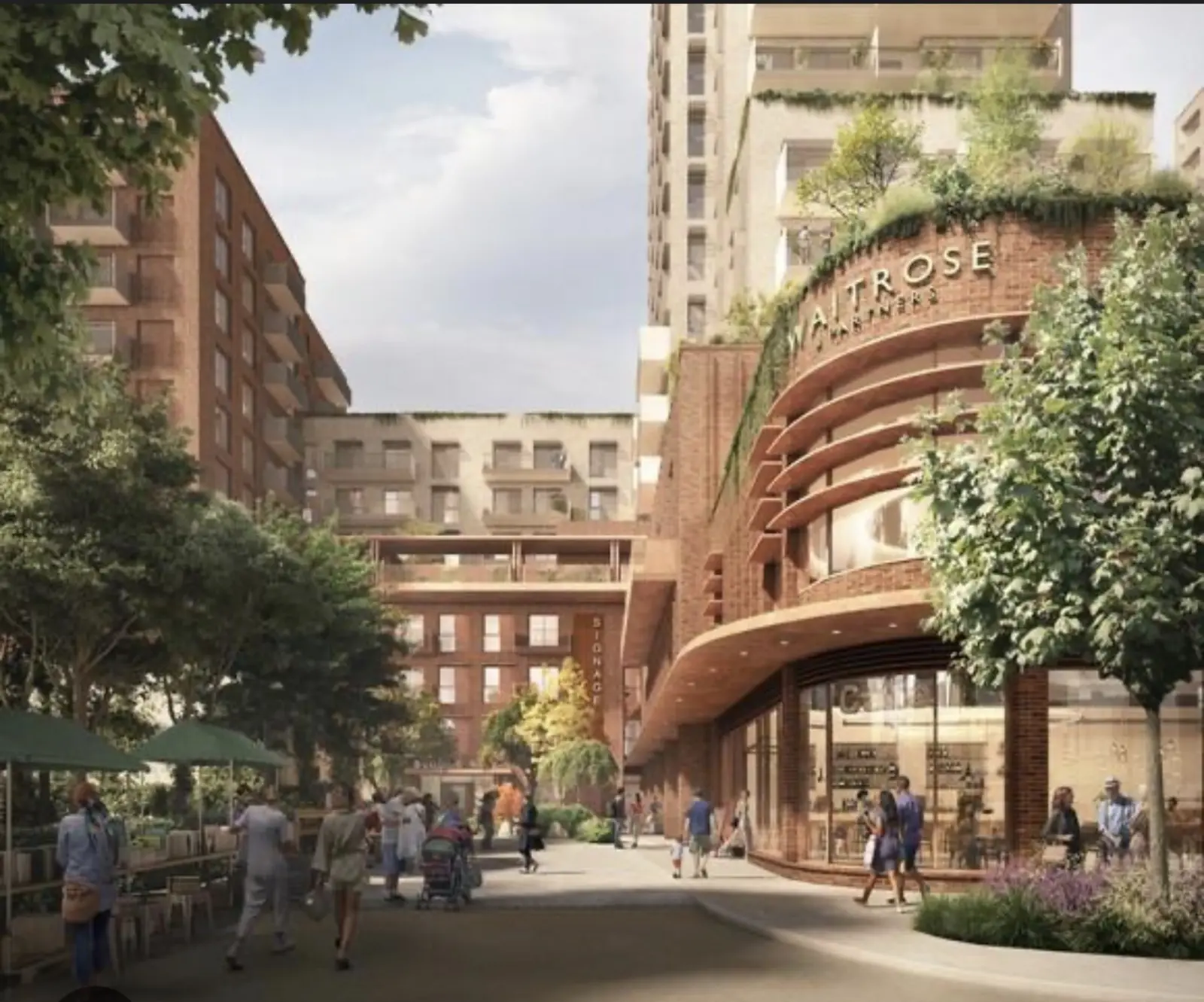 West Ealing Living development bringing homes, retail and public realm together